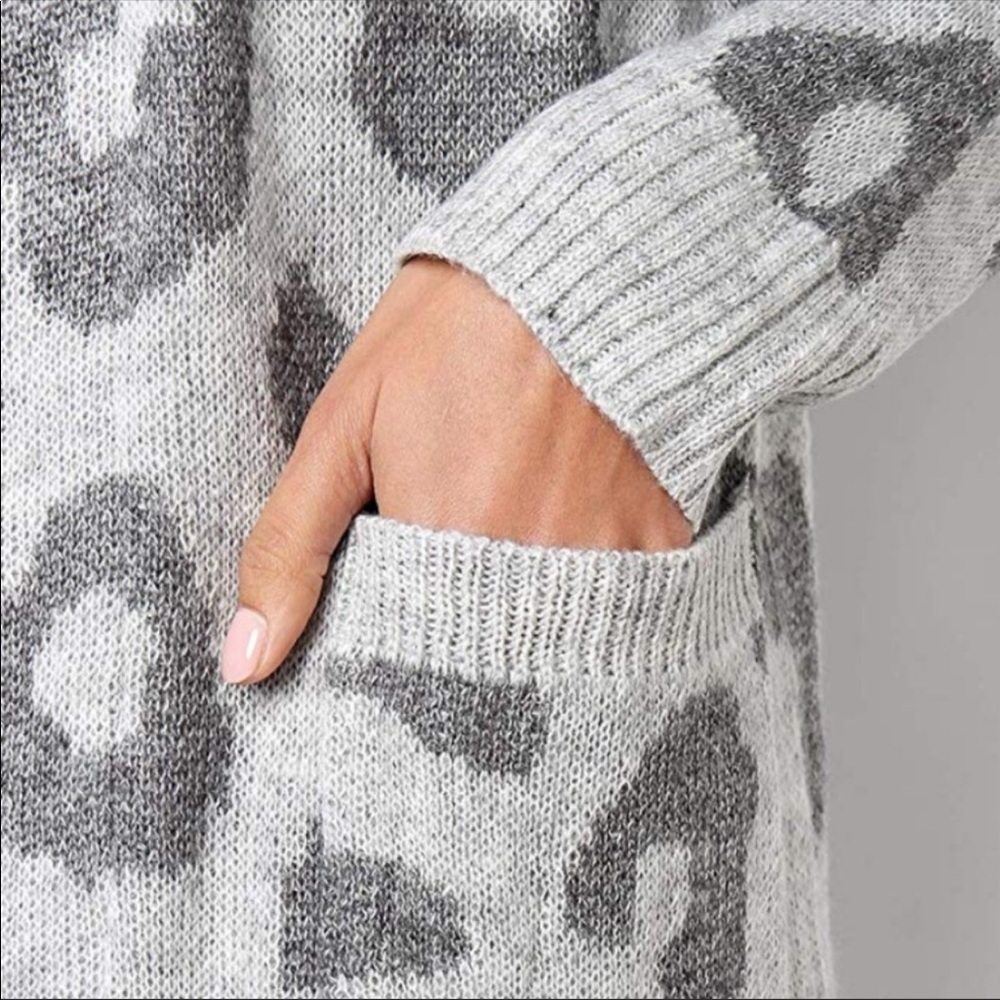 #78 EILEEN Long Animal print knit sweater - Picture 5 of 6